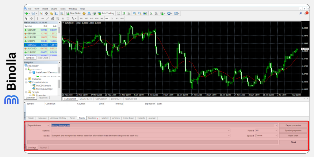 The feature allows to test strategies and robots on the MT 5 platform