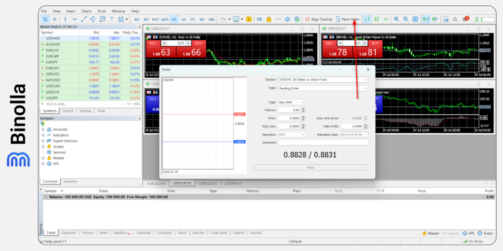 Binolla Blog Image - Como Fazer um Trade na Plataforma MetaTrader 5: Um Guia Detalhado 2