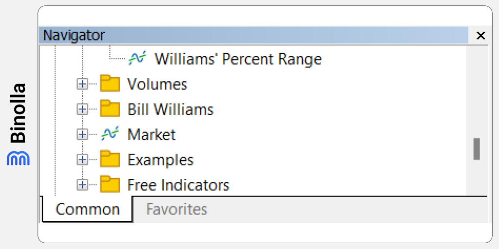 Find the Market tab in the Navigator window