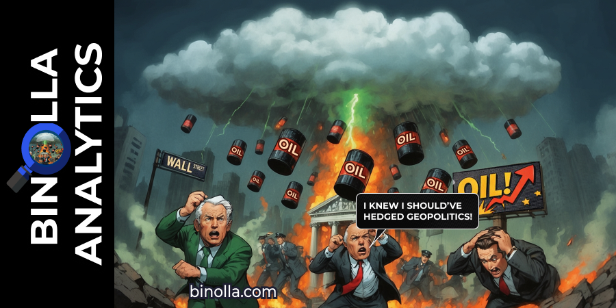Binolla Blog Image - Geopolitical Storm Hits Wall Street: Oil Surges, Rate Bets Shift 1