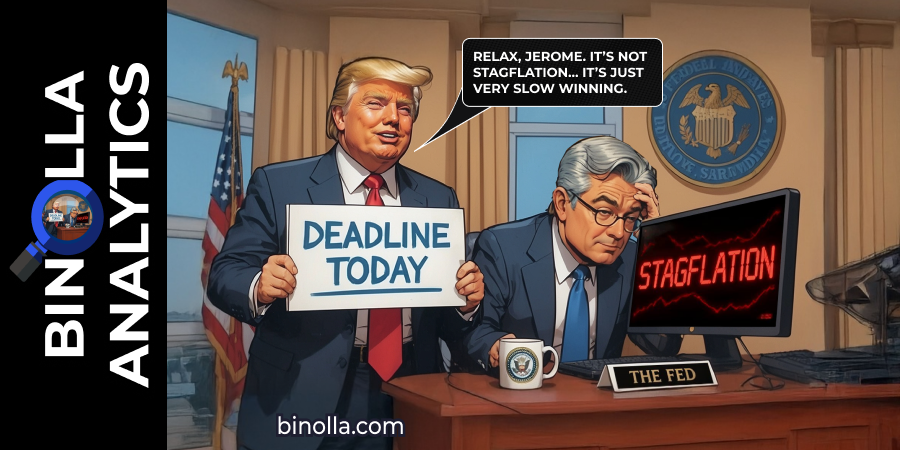 Binolla Blog Image - Prazos Diplomáticos, Disparo no Preço dos Metais Industriais e o Pesadelo de Estagflação do Fed: Fatores Globais do Mercado Nesta Semana 1