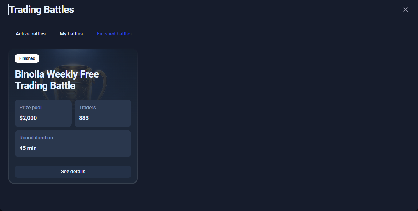 Binolla Blog Image - Binolla Launched Battles: Compete with Other Traders and Chase Generous Prizes 9